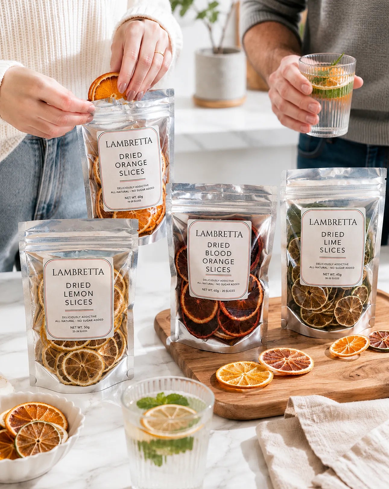 Dried citrus garnishes from Lambretta Pantry