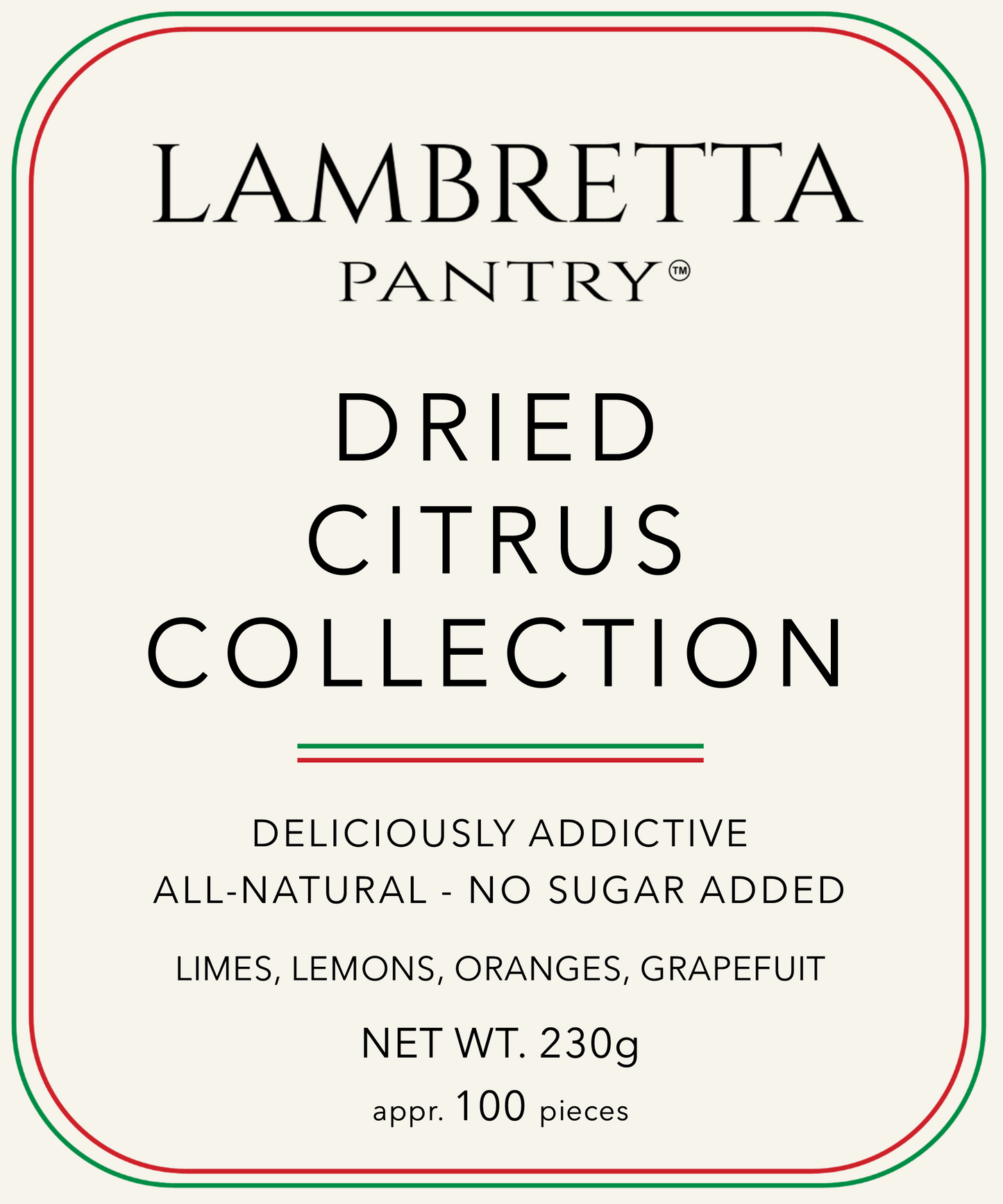 Dried Citrus Collection – 100 Assorted Slices