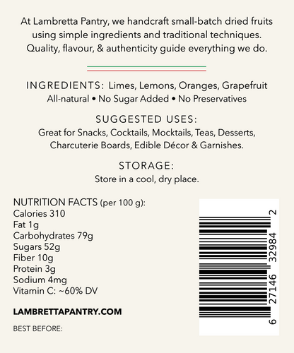 Dried Citrus Collection – 100 Assorted Slices