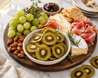 Dried Green Kiwi Slices – All-Natural Snack, Cocktail Garnish & Tea, 60g