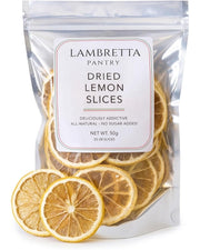 Tranches de citron séchées – Garniture de cocktail et thé, Entièrement naturelles, 50 g