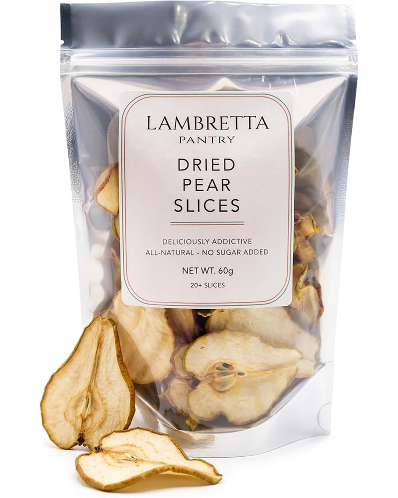 Dried Pear Slices – Charcuterie & Cocktail Garnish, All-Natural, 60g