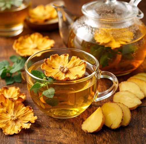 Dried Pineapple Flowers
